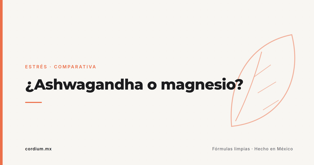 ¿Ashwagandha o magnesio (o L-teanina) para el estrés? La comparativa honesta