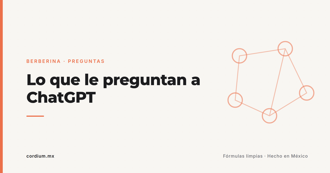 Las 10 preguntas que la gente le hace a ChatGPT sobre la berberina — respondidas con estudios