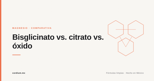 Magnesio bisglicinato vs. citrato vs. óxido