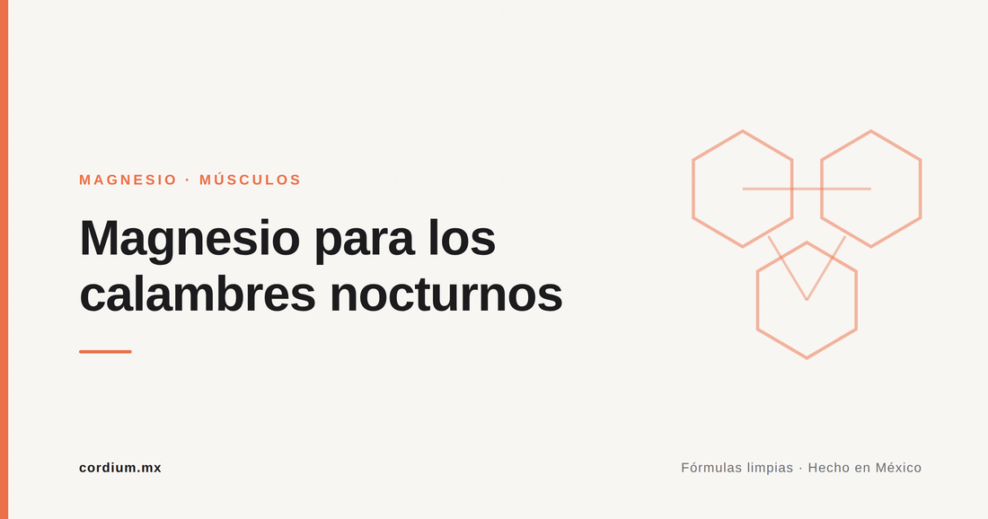 Magnesio para los calambres nocturnos — Cordium