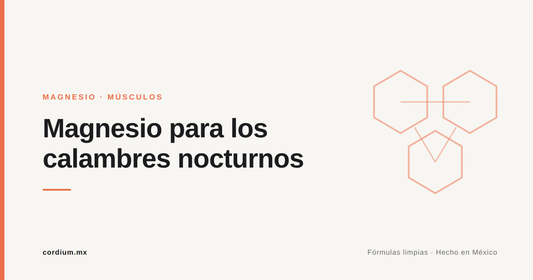Magnesio para los calambres nocturnos — Cordium