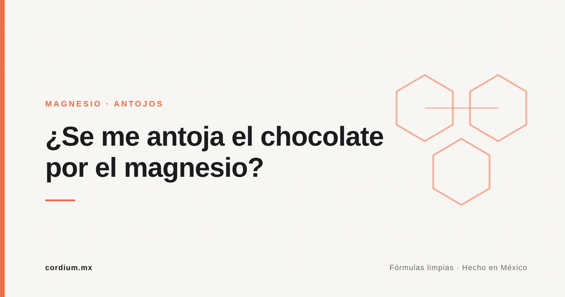 ¿Se me antoja el chocolate porque me falta magnesio?