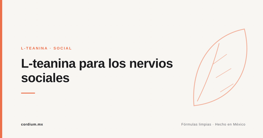L-teanina para los nervios sociales: la primera cita, el evento, la reunión