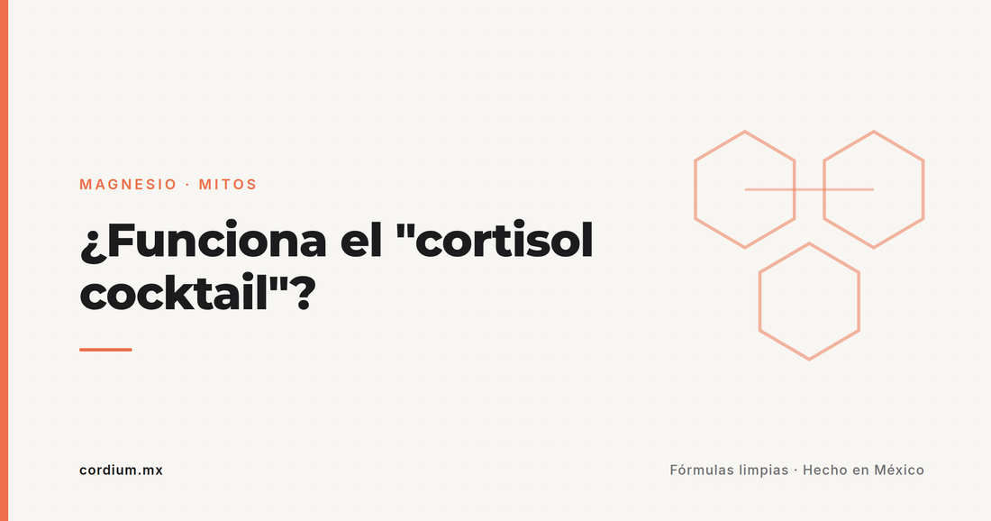 "Cortisol cocktail": ¿funciona el coctel adrenal viral? Análisis honesto