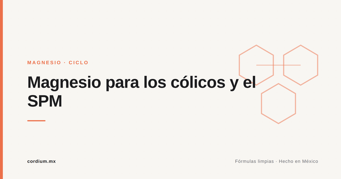 Magnesio para los cólicos menstruales y el SPM: cómo usarlo en tu ciclo