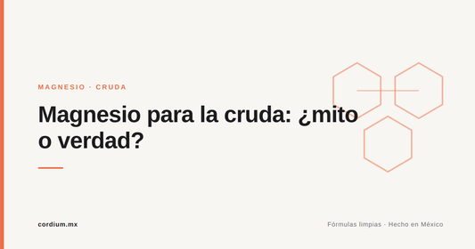 Magnesio para la cruda: ¿mito o verdad?