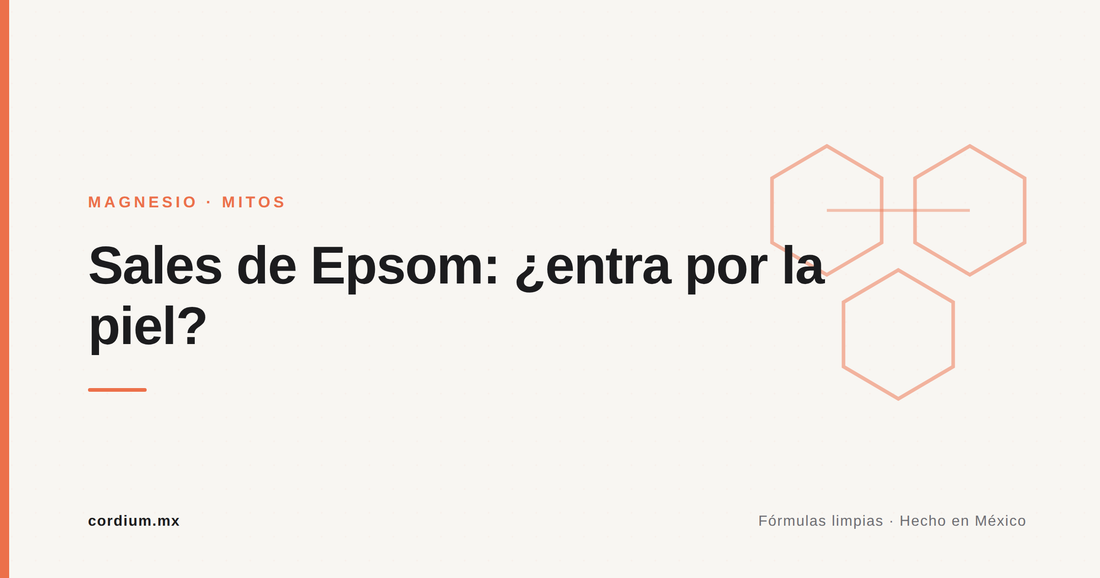 Sales de Epsom: ¿de verdad absorbes magnesio por la piel?