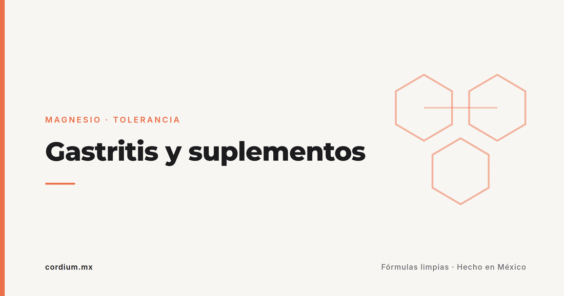 Gastritis y suplementos: cuáles irritan, cuáles se toleran y cómo tomarlos