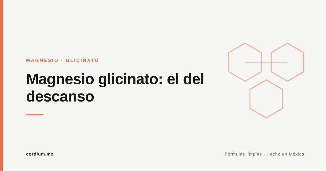 Magnesio glicinato: para qué sirve y por qué le dicen "el del sueño"