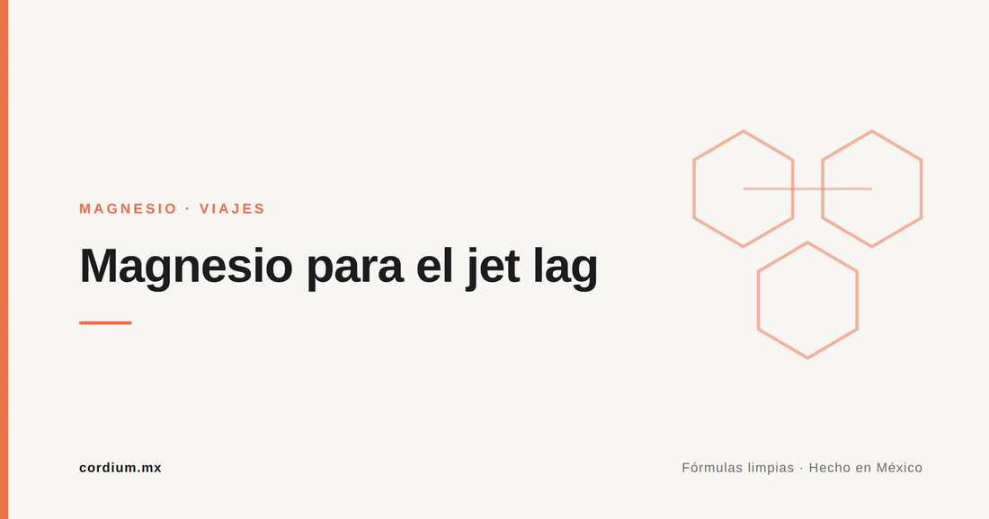 Magnesio para el jet lag: qué puede hacer (y qué no) en tus viajes