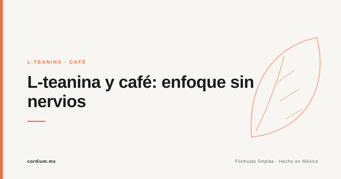 L-teanina y café: enfoque sin nervios