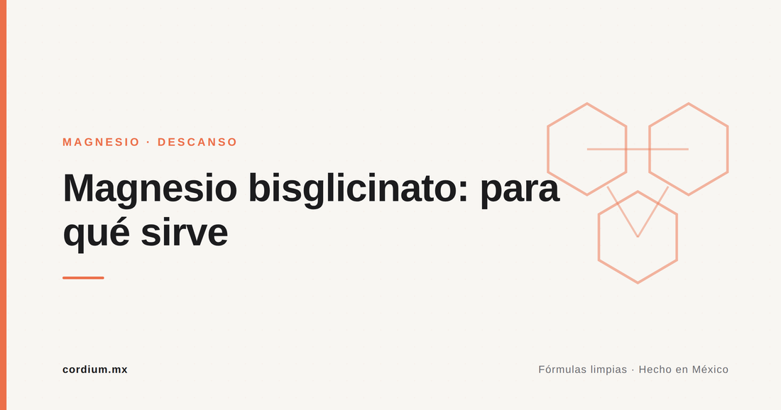 Magnesio bisglicinato: para qué sirve — Cordium