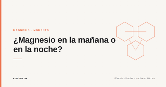 ¿Magnesio en la mañana o en la noche?