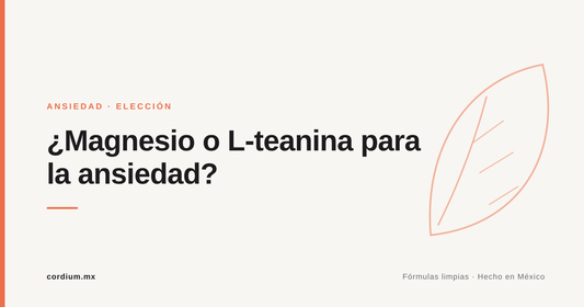 ¿Magnesio o L-teanina para la ansiedad?