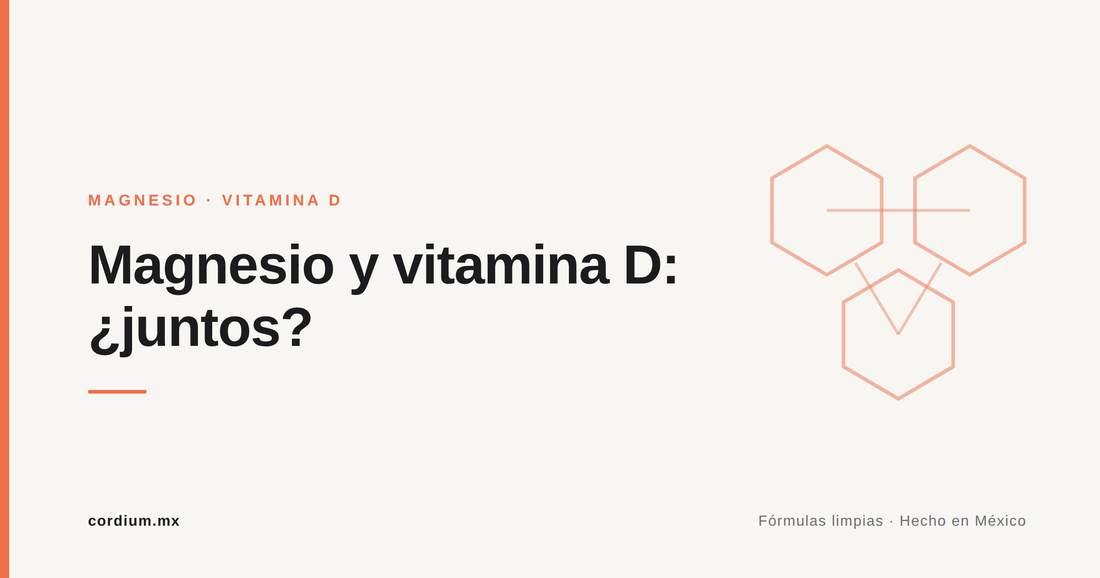 Magnesio y vitamina D juntos