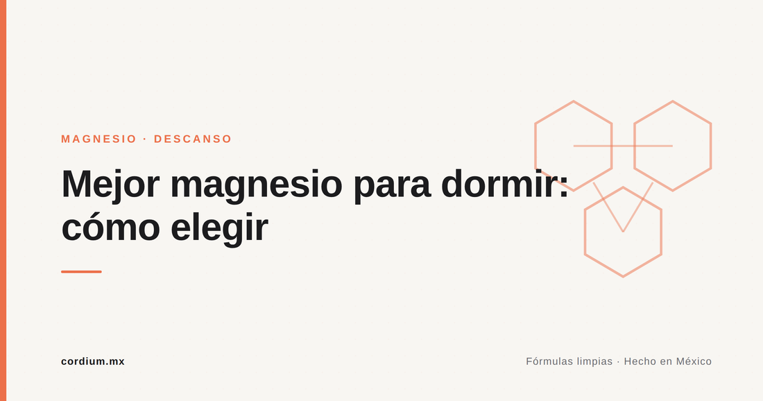 Mejor magnesio para dormir: cómo elegir