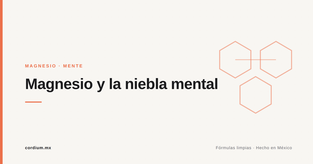 Niebla mental (brain fog): qué es y dónde encaja el magnesio