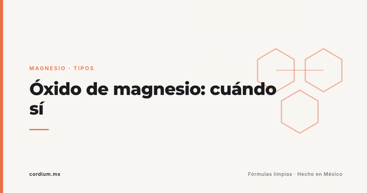 Óxido de magnesio: por qué es el más barato de la farmacia (y cuándo sí conviene)