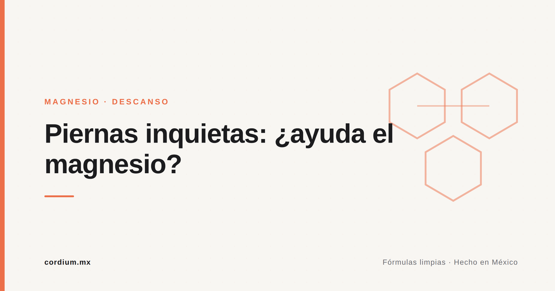 Piernas inquietas por la noche: ¿el magnesio ayuda?