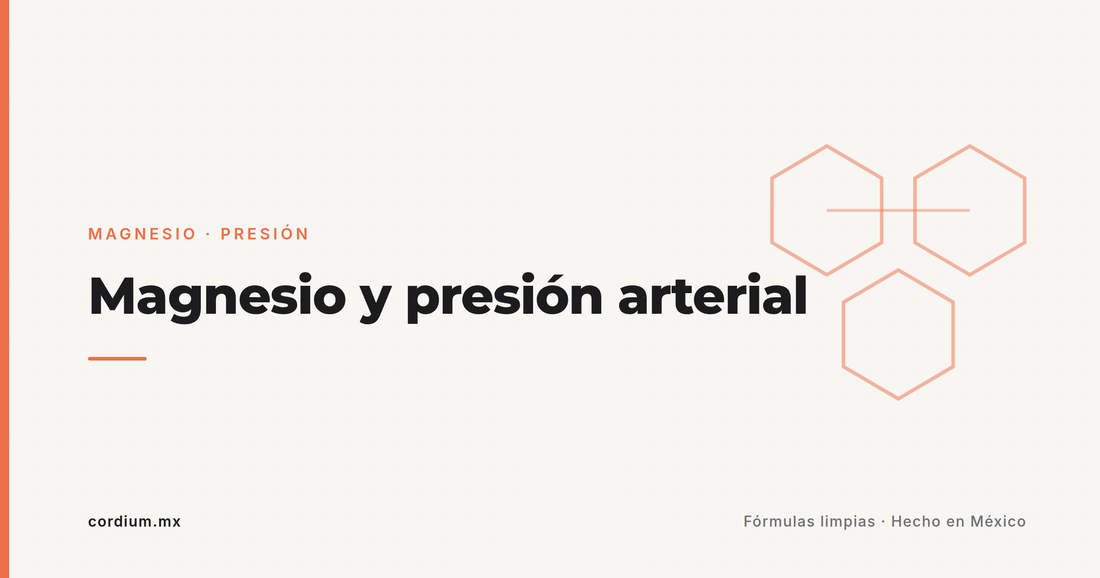 Magnesio y presión arterial: efecto real pero pequeño — aquí las cifras