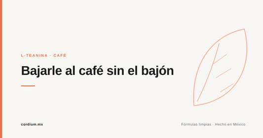 L-teanina para bajarle al café sin el bajón