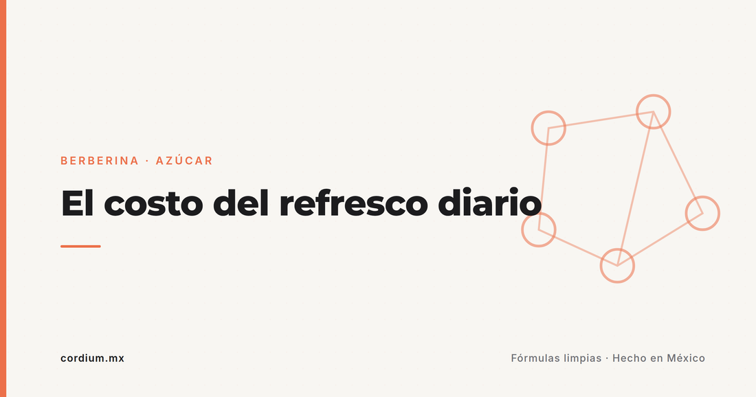 ¿Qué le hace a tu cuerpo un refresco diario? El costo metabólico, sin sermón