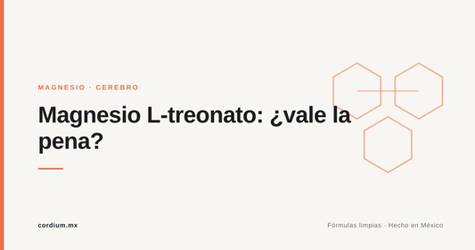 Magnesio L-treonato "para el cerebro": ¿mito de moda o vale la pena?